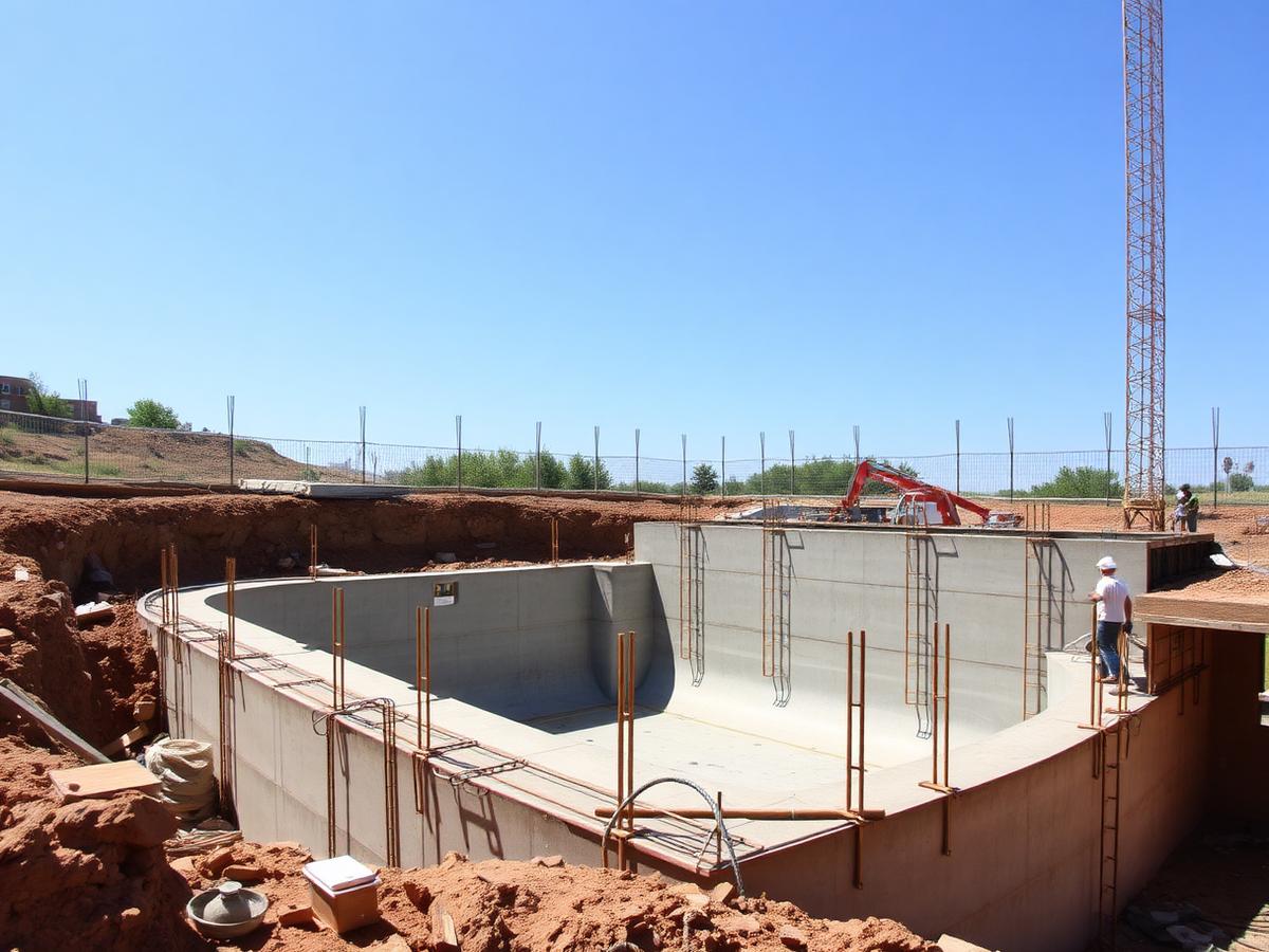 New pool construction by Ash Pools in Cape Town